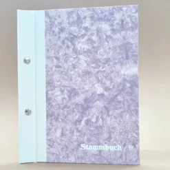 Stammbuch DIN A5 Knitterpapier lila Hochzeitsgästebuch