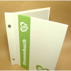 Hochzeitsgästebuch|Buchbinderei Frühauf Stammbuch DIN A5 weiß grün