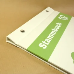 Hochzeitsgästebuch|Buchbinderei Frühauf Stammbuch DIN A5 weiß grün