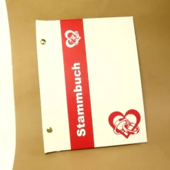 New Stammbuch DIN A5 weiß rot Hochzeitsgästebuch