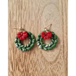 Online Statement Ohrringe Weihnachten Türkranz Weihnachtsaccessoires