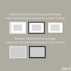 Sale Steinbild „Die Welt ist schön, weil Du mit drauf bist“ – Personalisiertes Geschenk mit Spruch & individueller Rahmenwahl Hochzeitsgeschenke