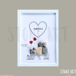 Steinbild Kristallhochzeit – Einzigartiges Geschenk zum 15. Hochzeitstag personalisiert Hochzeitsgeschenke