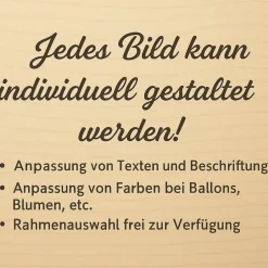 Steinbild Mama mit Kindern – Personalisiertes Unikat mit Trockenblumen | Geschenk Muttertag, STB-160 Geschenke