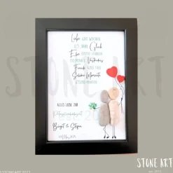 Steinbild Petersilienhochzeit – Personalisiertes Geschenk zur 12,5-jährigen Hochzeit Hochzeitsgeschenke