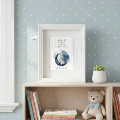 Steinbild Trauer Baby personalisiert – Es gibt keinen Fuß der zu klein ist – Sternenkind Geschenk Mutmacher