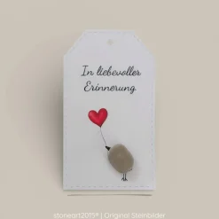 Online Steinbild Trauer personalisiert – Always together – Trauergeschenk Erinnerungsbild Mutmacher