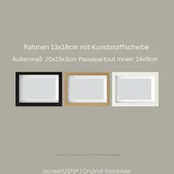 Sale Steinbild Trauer personalisiert – Manchmal bist du in unseren Träumen blau – Erinnerungsbild Mutmacher