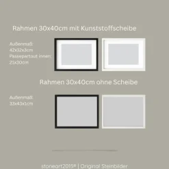 Sale Steinbild Trauer personalisiert – Manchmal bist du in unseren Träumen blau – Erinnerungsbild Mutmacher