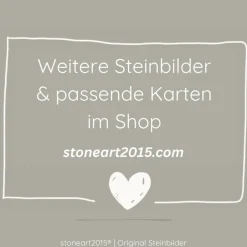 New Steinbild Trauer personalisiert – Für immer in unseren Herzen – Trauergeschenk Erinnerungsbild Mutmacher