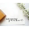 Weihnachtsstempel|schlüsselundwort - stempel Stempel "Adventszauber" für kleine Weihnachtsgeschenke oder Weihnachtskarten