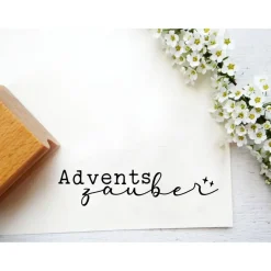 Weihnachtsstempel|schlüsselundwort - stempel Stempel "Adventszauber" für kleine Weihnachtsgeschenke oder Weihnachtskarten