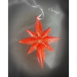 Discount Stern aus Resin Gießharz Rot und Orange Weihnachtsdeko
