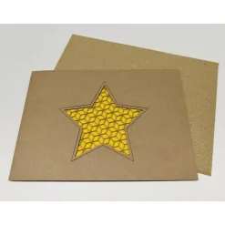 Clearance „Stern“ Karte gelasert Weihnachtskarten