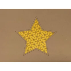 Clearance „Stern“ Karte gelasert Weihnachtskarten