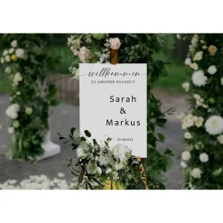 Discount Sticker für Willkommensschild Empfangstafel personalisiert,Wedding Verlobung Willkommensschild Hochzeit, Hochzeitsdeko,H Accessoires
