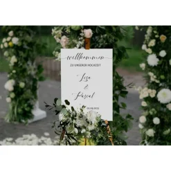 Sticker für Willkommensschild Empfangstafel personalisiert,Wedding Verlobung Willkommensschild Hochzeit, Hochzeitsdeko,H Accessoires