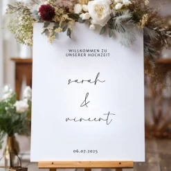 Sticker für Willkommensschild Empfangstafel personalisiert,Wedding Verlobung Willkommensschild Hochzeit, Hochzeitsdeko,H Accessoires