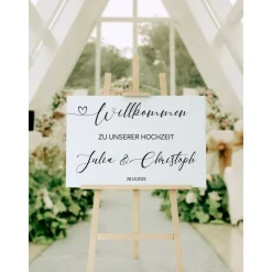 Outlet Sticker für Willkommensschild Empfangstafel personalisiert,Wedding Verlobung Willkommensschild Hochzeit, Hochzeitsdeko,H Accessoires