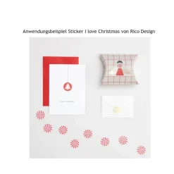 Stickerbögen mit Schneeflocken Bastelzubehör