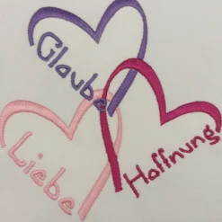 Outlet Stickrahmen- Liebe, Glaube, Hoffnung - Erinnerung • Deko • Dekoration • Holzrahmen • Andenken • Kirche • Gedenken•Trauer Dekoration