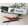 Outlet Stiftebox aus Holz personalisiert | Geschenk Einschulung| Federmäppchen Stifte Etui | Stifthalter Schildkröte Kinder Federmäppchen