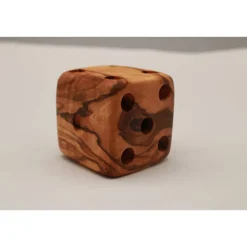 Hot Stiftehalter für Schreibtisch | Form Würfel | L. ca 6 cm | aus Olivenholz | Handmade Tischdekoration