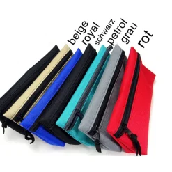 Sale Stiftemäppchen Federmäppchen Kosmetik Pinsel, viele Farben petrol rot royalblau wasserabweisend BuntMixxDESIGN Federmäppchen