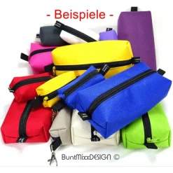 Discount Stiftemäppchen GRÜN knallgrün Federmäppchen Universaltasche Schlamper, boxybag Kosmetik, by BuntMixxDESIGN Federmäppchen