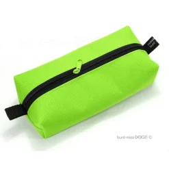 Discount Stiftemäppchen GRÜN knallgrün Federmäppchen Universaltasche Schlamper, boxybag Kosmetik, by BuntMixxDESIGN Federmäppchen