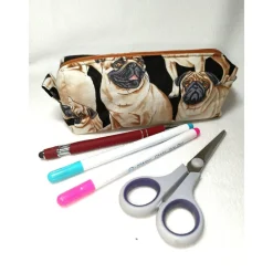 Stifterolle, Schlampermäppchen, Mops, Geschenk, Schulstart, Schulanfang, auswischbar Kinder Federmäppchen