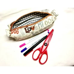 Sale Stifterolle, Schlampermäppchen, „ I Love my Dog", Hund, Geschenk, Schulbedarf, Schulstart Kinder Federmäppchen