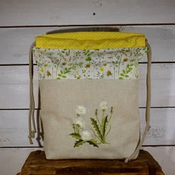 Best Stoffbeutel, Projekttasche, für Frühling und Sommer, bestickt Sommer