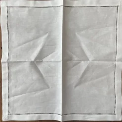 Outlet Stoffserviette 40 x 40 cm, mit Lochsaum Servietten