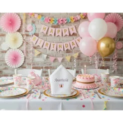Servietten|Stickstube Eckental Stoffservietten Geburtstag Taufe mit Namen und Tiermotiv