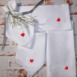 Clearance Stoffservietten Hochzeit Geburtstag mit Herz Servietten