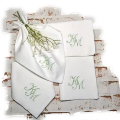 Servietten|Stickstube Eckental Stoffservietten Monogramm