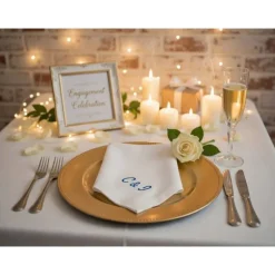 Hot Stoffservietten personalisiert Geburtstag Hochzeit Servietten