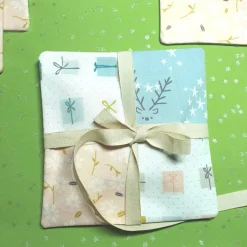Online Stoffuntersetzer und Geschenkverpackung mit Geheimfach – zero waste Geschenkverpackungen