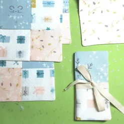 Online Stoffuntersetzer und Geschenkverpackung mit Geheimfach – zero waste Geschenkverpackungen