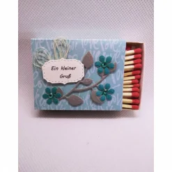 Geschenkverpackungen|Netles Kartenkunst & Schmuckallerlei Streichholzschachtel medium "ein kleiner Gruß"