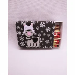 Geschenkverpackungen|Netles Kartenkunst & Schmuckallerlei Streichholzschachtel medium "Lama"