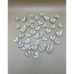 Streudeko zur Hochzeit /Dekoration Tisch / Herzen mit Namen/ Platzkarten/Holz Herz Personalisiert Hochzeit  Tischdeko Ge Hochzeitsdeko