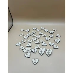 Streudeko zur Hochzeit /Dekoration Tisch / Herzen mit Namen/ Platzkarten/Holz Herz Personalisiert Hochzeit  Tischdeko Ge Hochzeitsdeko