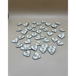 Streudeko zur Hochzeit /Dekoration Tisch / Herzen mit Namen/ Platzkarten/Holz Herz Personalisiert Hochzeit  Tischdeko Ge Hochzeitsdeko