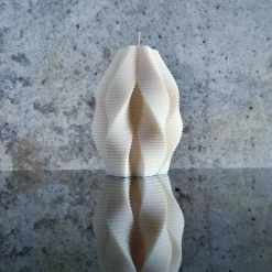 Best Swirl Candle I Geometrische Kerze I Groß 14 cm XL I Dekorative Kerze I Sojawachs I Home Decor I Trend I Hingucker I Hand Tischdekoration