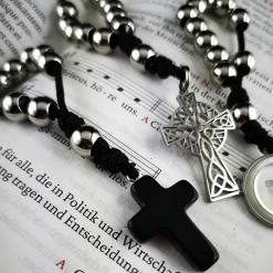 Clearance Taschenrosenkranz, Fingerrosenkranz,katholischer Rosenkranz, Edelstahl Rosenkränze
