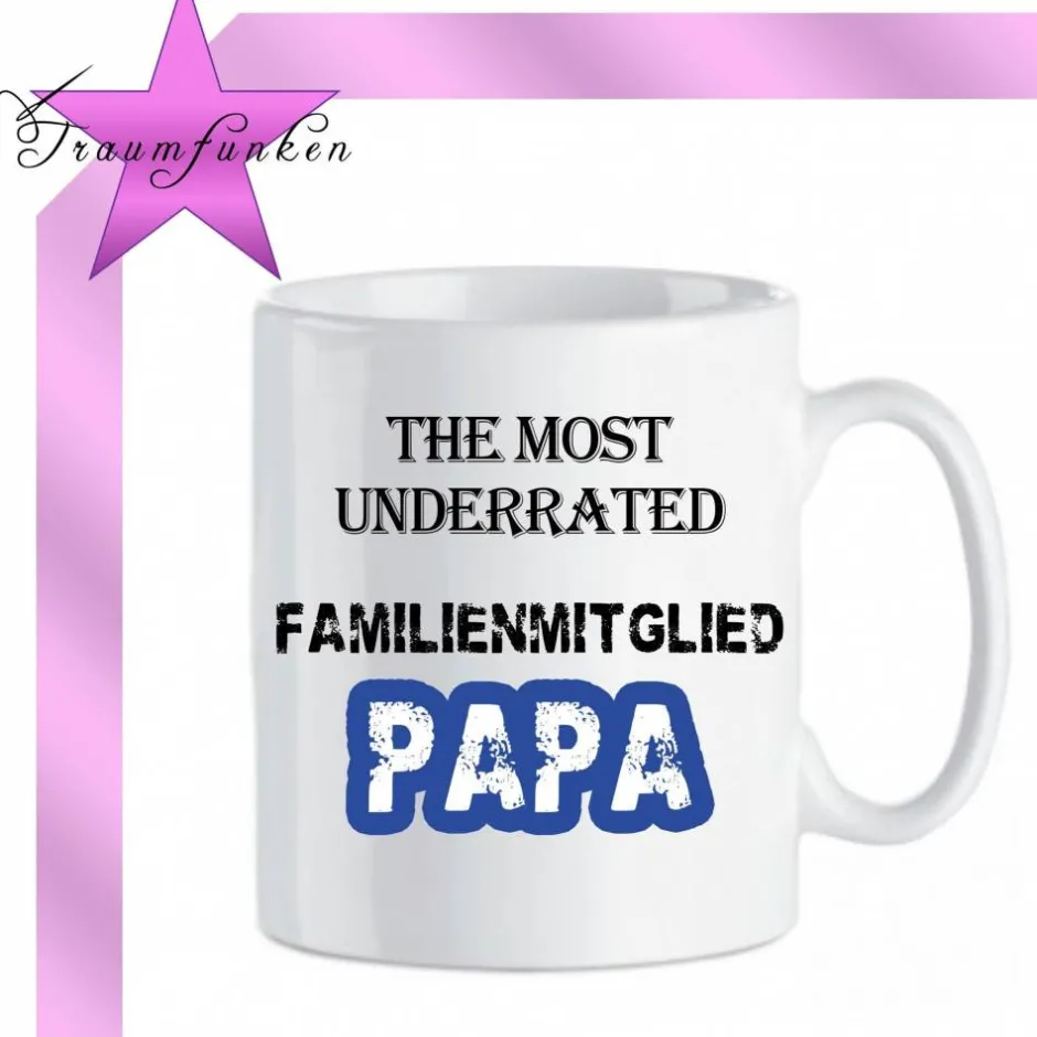 Accessoires|Traumfunken Tasse PAPA; Vatertag; Geschenk; Kaffeetasse; Geburtstag