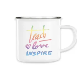 Einschulung|Das Moment Tasse Teach Love Inspire bunt
