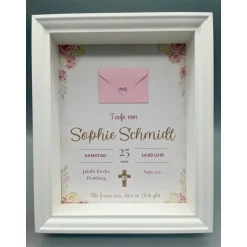 Best Taufgeschenk | Einzigartiges personalisiertes Geschenk Wanddeko | Custom Wandbild Taufe Gastgeschenke